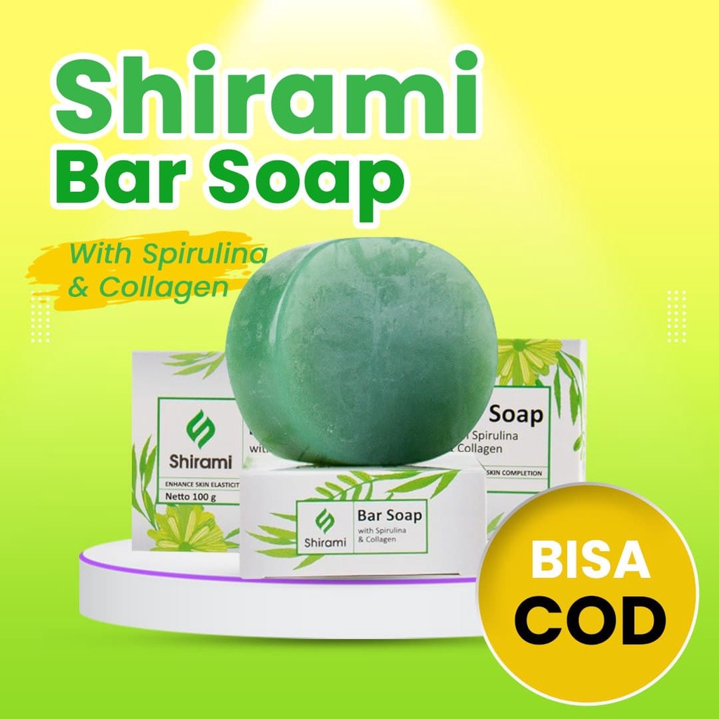 Sabun Shirami Bar Soap | Mencerahkan Memuluskan Merawat Kulit Wajah & Tubuh