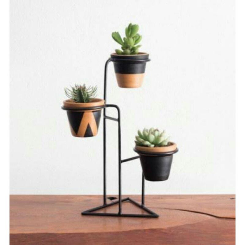 A75 STANDING POT MURAH BERDIRI BAWAH SEGITIGA NEW MODEL / RAK POT / RAK STANDING POT D 15CM