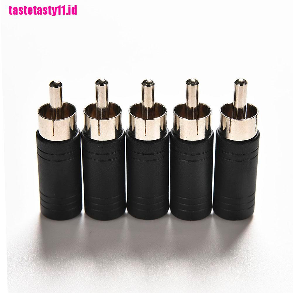 Adaptor Konverter Socket Mono Female Jack 3.5mm Ke RCA Plug Male