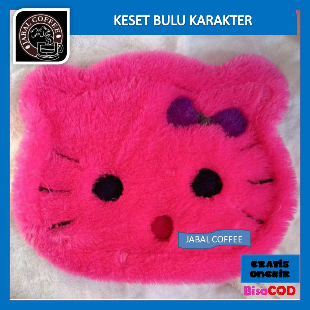 Keset Karakter Bulu Rasfur Anti Slip / Keset Bulu Karakter Rasfur 12