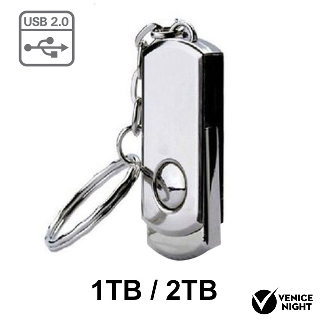 (SF) Flashdisk USB 2.0 Kapasitas 1 / 2TB Bahan Metal Untuk PC / Laptop