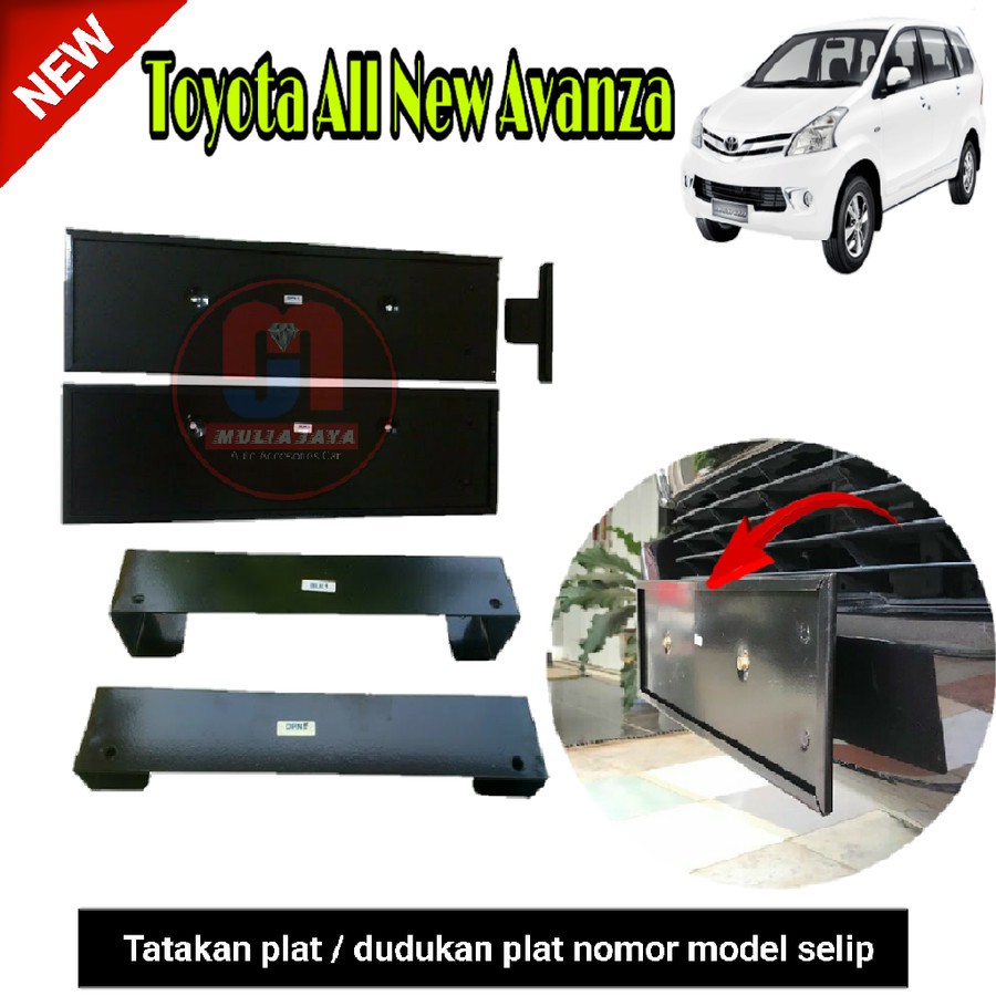 Tatakan/dudukan plat no mobil All new Avanza