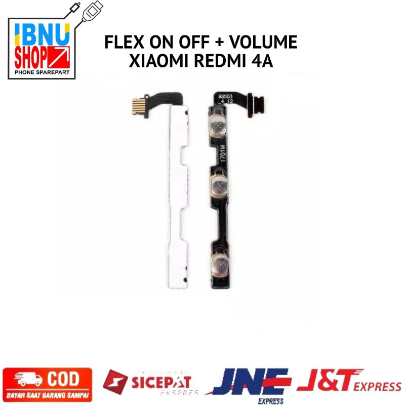 Flexibel Flexible on off volume Xiaomi Redmi 4a - Fleksibel On of vol tombol power Xiaomi mi 4a