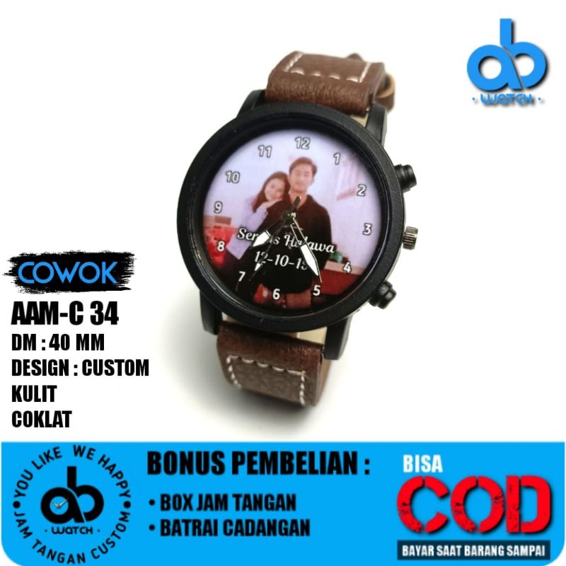 Jam Tangan Custom Design Foto &amp; Nama | Bisa Request Design