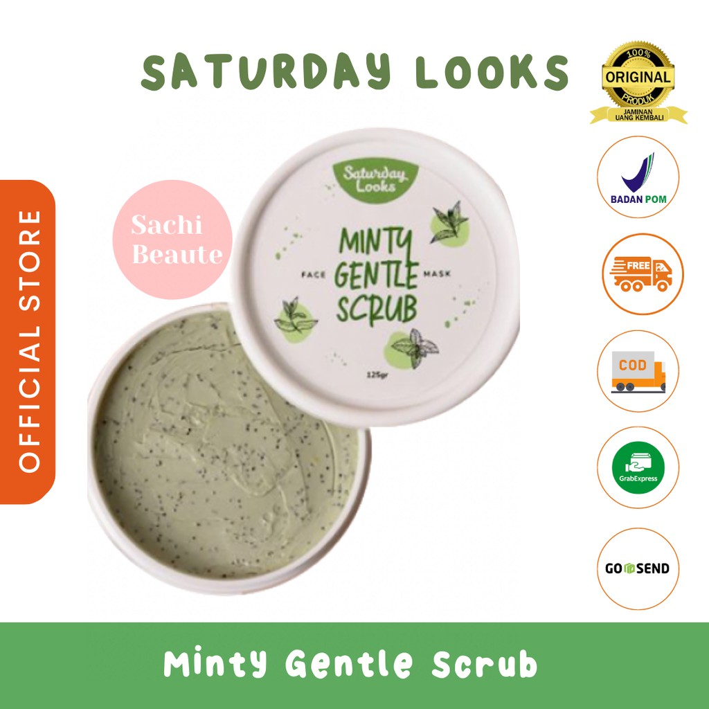 Saturday Looks Minty Gentle Scrub &amp; Clay mask Face Mask