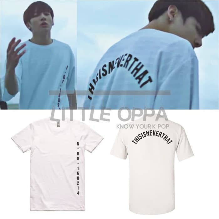 LOP671 KAOS TSHIRT KPOP BTS JUNGKOOK THISISNEVERTHAT PREMIUM COTTON