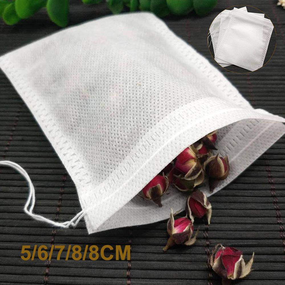 Grab Medan MISS ROSE KANTUNG FILTER SARINGAN TEH TEABAG DRAWSTRING DISPOSABLE 100 PCS