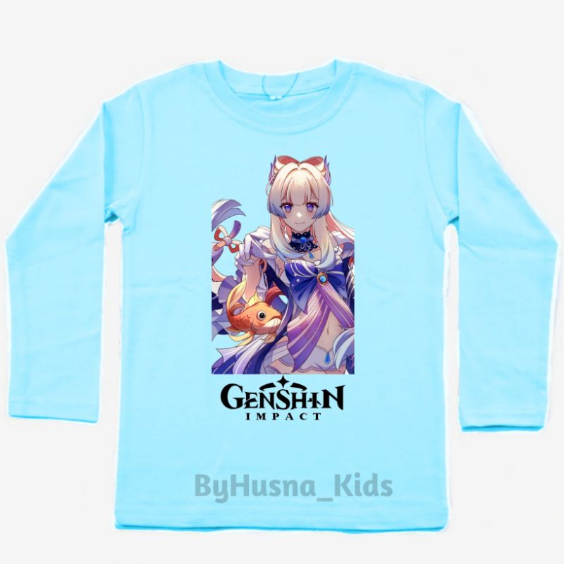 GENSHIN IMPACT BAJU ANAK  KAOS ANAK  (ANIME) GENSHIN IMPACT KLEE LENGAN PANJANG BAHAN PREMIUM ATASAN