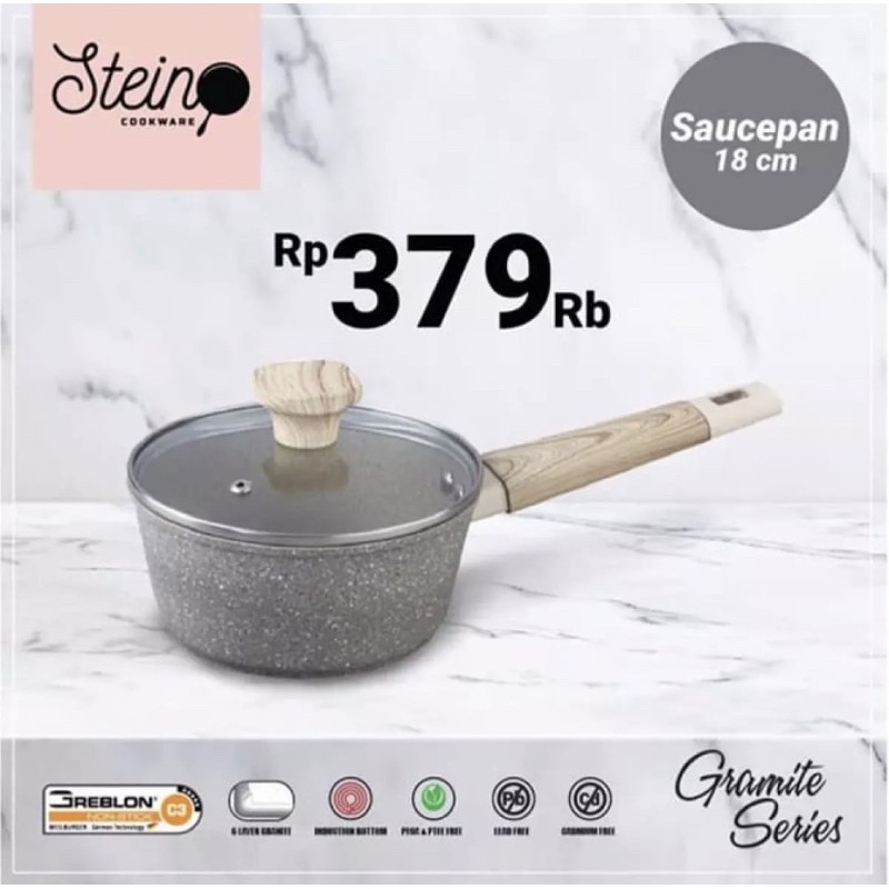 Stein Cookware ONYX SAUCE PAN 18 Cm + LID - ORIGINAL