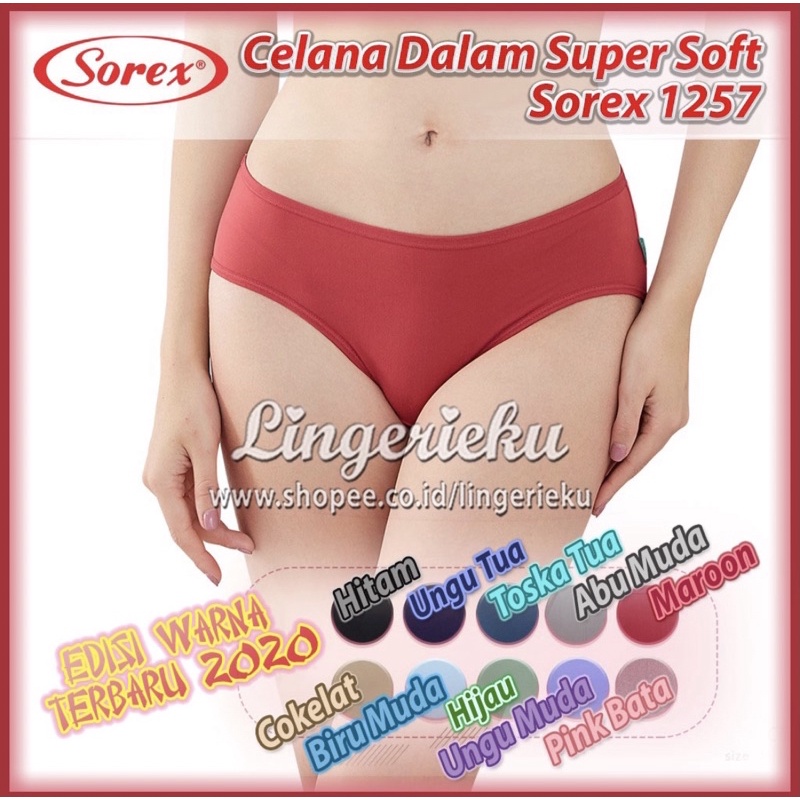 Sorex 1257 CD Celana Dalam Wanita Cutting Mini Super Soft Random