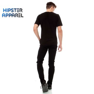 Hipster Celana  Jeans Warna Hitam  Pekat Shopee Indonesia