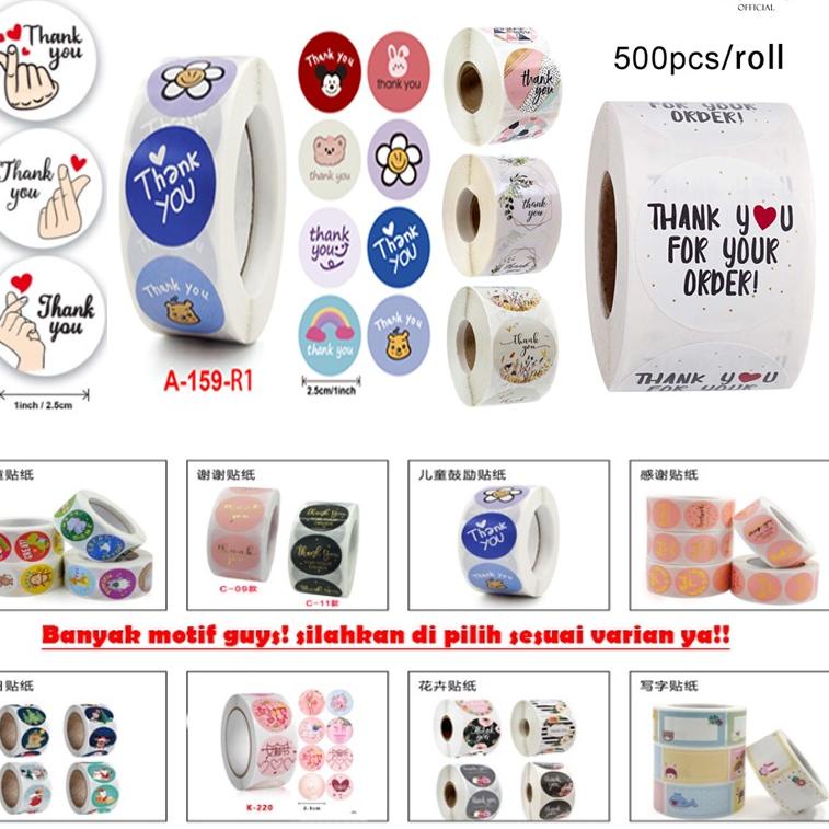 

(O4O6) ✔ PALING MURAH ISI 500 Pcs Stiker Label Roll Thank You - Sticker Label Makanan Thank You For Your Order - Stiker Packing - Stiker Terimakasih //Viral@lagi