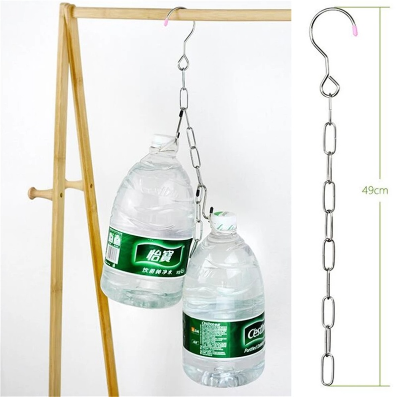 Multifunctional Stainless Steel Storage Hanging Chain Hook / Creative Wardrobe Folding Space-saving Clothes Organizer Hanger / Home Storage Holder