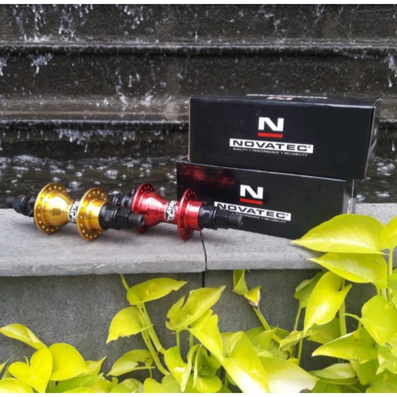 Parts BMX Rear Cassette Hub Novatec Rebel 9T 36 Hole - Red & Gold