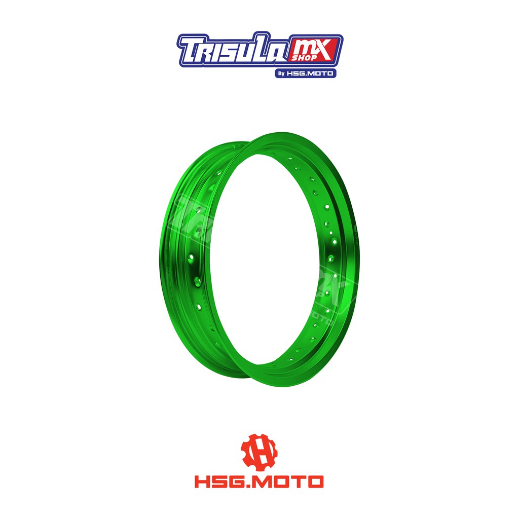 VELG SUPERMOTO TMX ALUM MT RIM 3.50x17 36H - GREEN