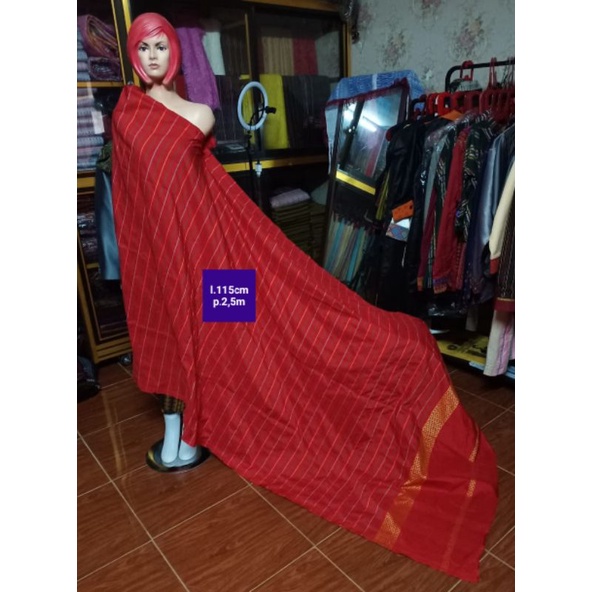 bahan dress/kemeja  etnik karo
