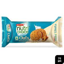 

Britannia Nutrichoice Oats ALMOND & MILK 75g / Biscuit Renyah