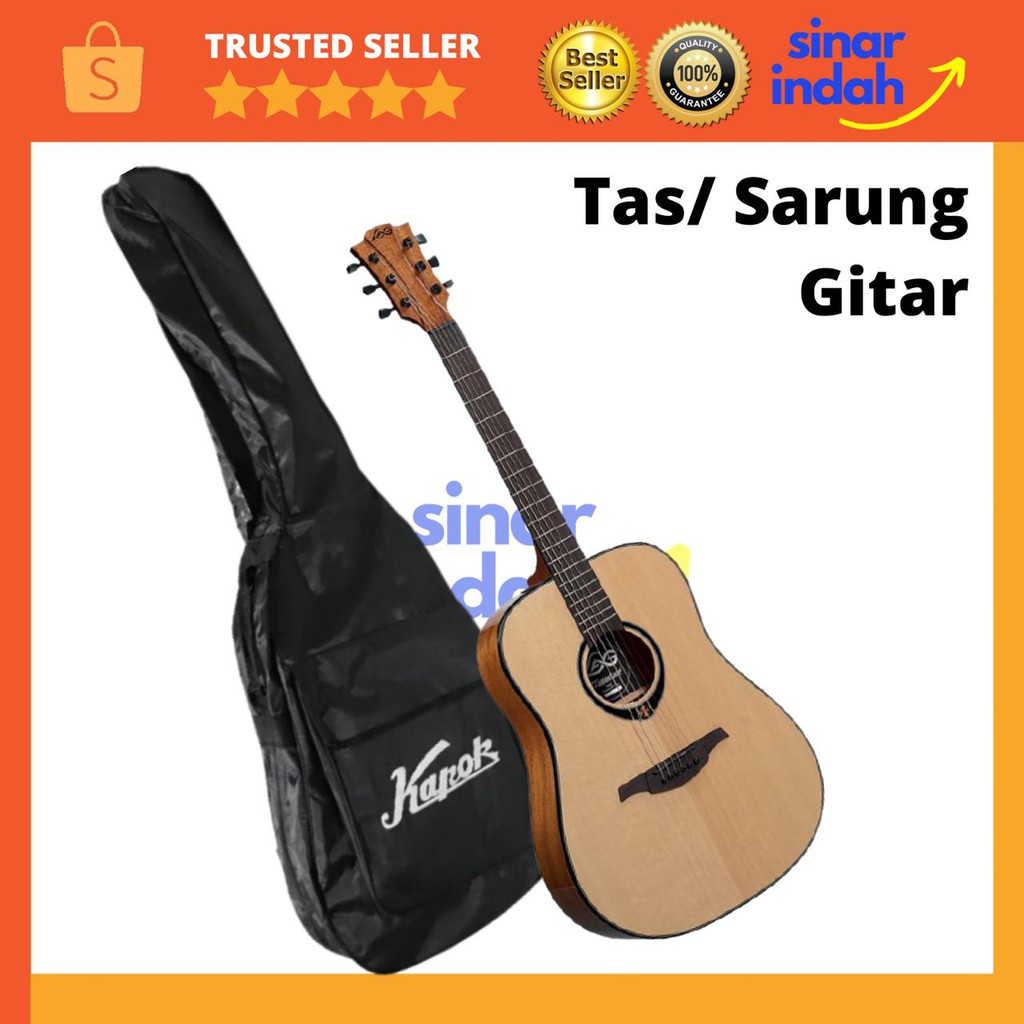Tas Gitar Akustik Sarung Gitar Akustik Standart 38 inch Merek Kapok
