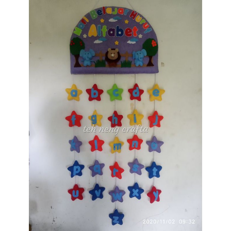 Hiasan Dinding walldecor Huruf Alfabet