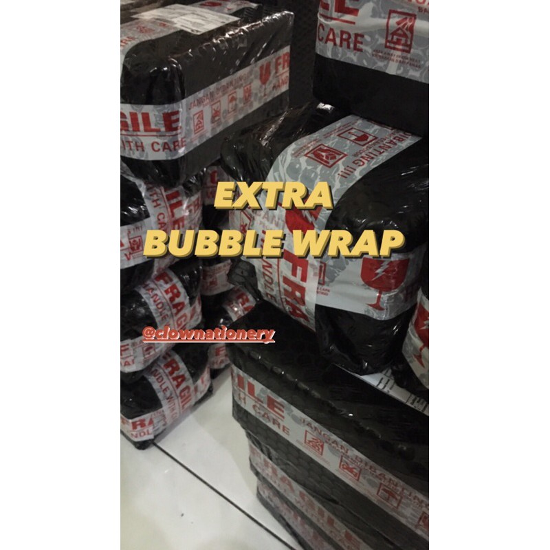 

EXTRA BUBBLE WARP FOR MORE PROTECTION