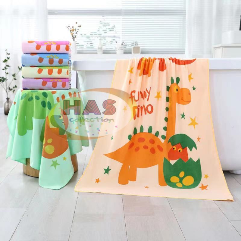 HANDUK BAYI LEMBUT MICROFIBER WARNA Uk 50x100 Cm