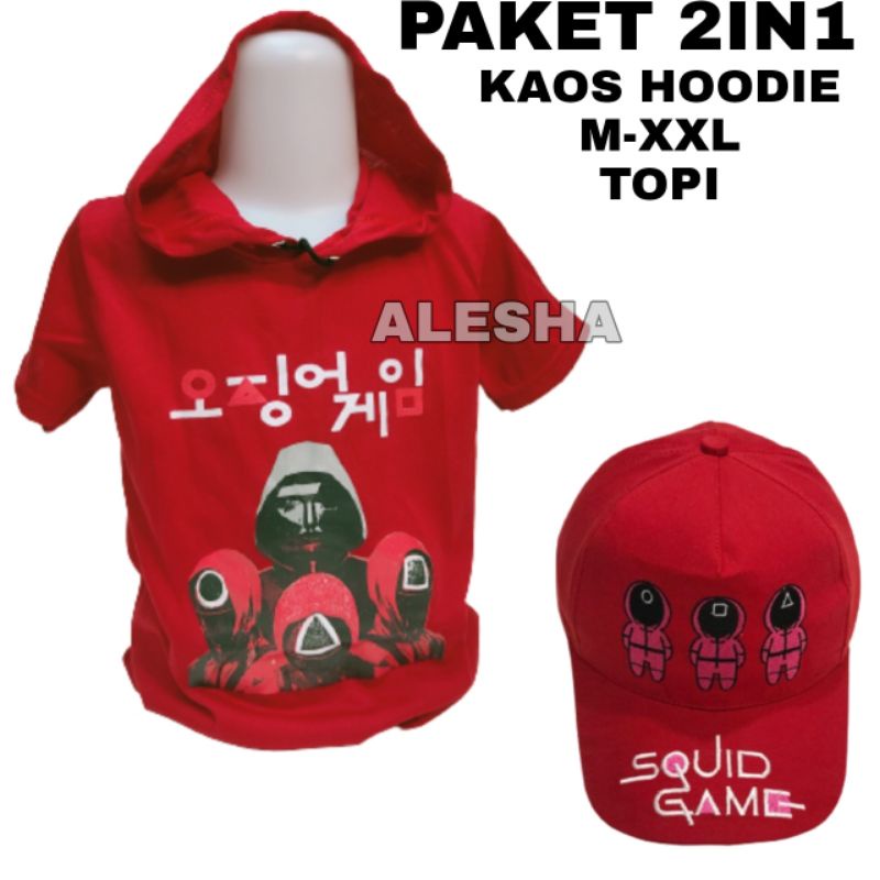 KAOS HOODIE SQUID GAME BAJU HOODIE ANAK BAJU ANAK LAKI LAKI BAJU SQUID GAME