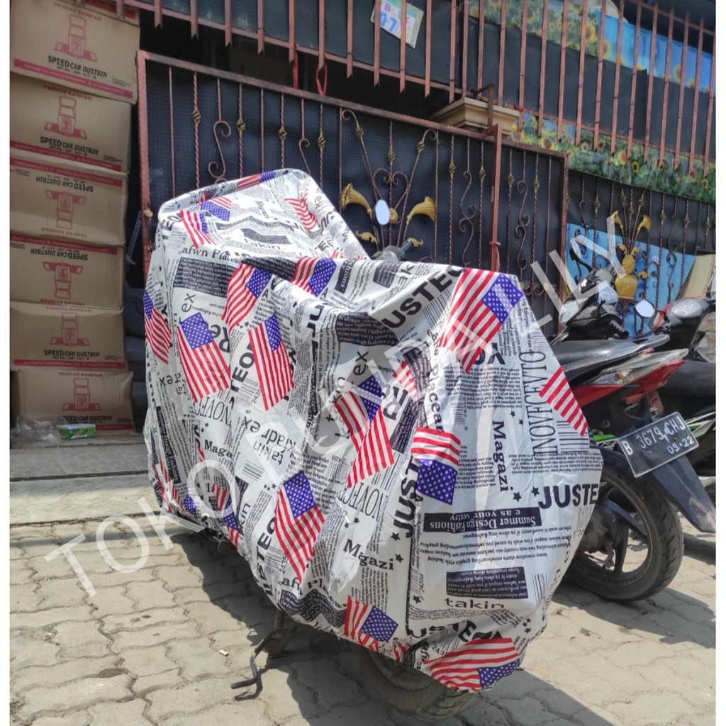 New Sarung Motor Cover Motor Honda Mega Pro Motif Special Edition