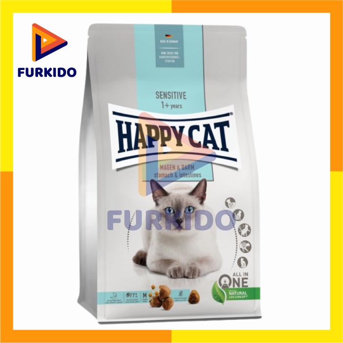 Happy Cat Sensitive Stomach &amp; Intestines 1,3 Kg / Makanan Kucing