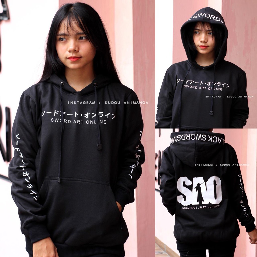 Sweater SAO Sword Art Online Anime manga Kirito Fleece