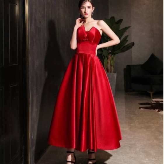 Gaun party Prom Dress satin dress sexy luxury