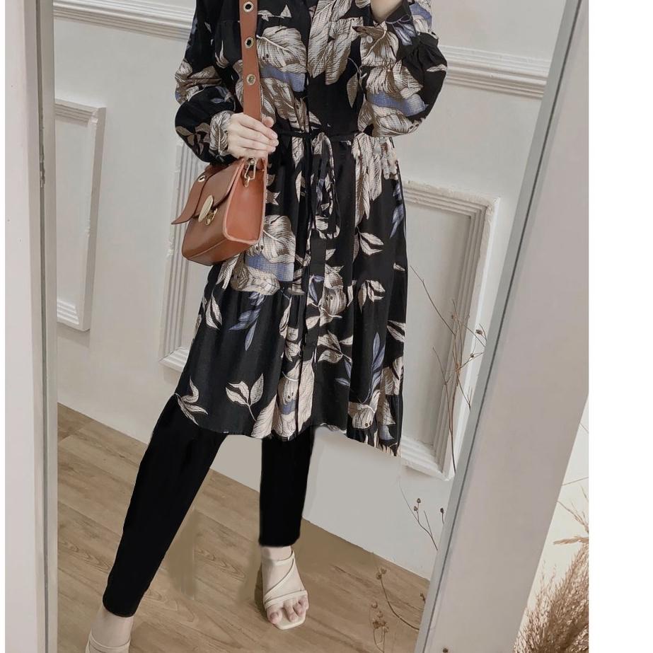 ☟ osela chati long tunik motif viscose ☪