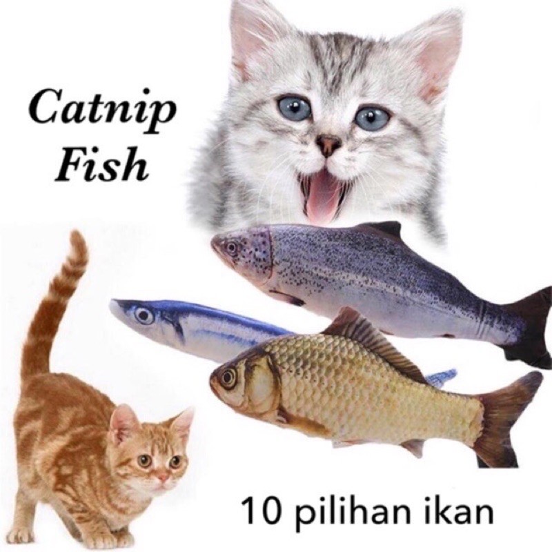 CATNIP FISH IKAN CATNIP MAINAN KUCING IKAN KUCING CATNIP IKAN BONEKA IKAN KUCING CATNIP BENTUK IKAN