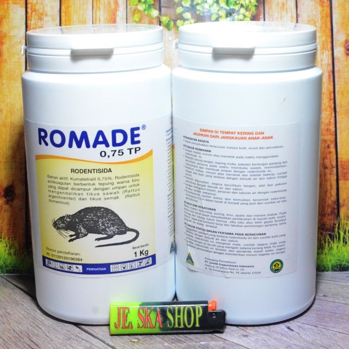 Rodentisida Romade 0,75 TP Tracking Powder Umpan Tikus Ampuh Bahan Aktif Kumatetralil