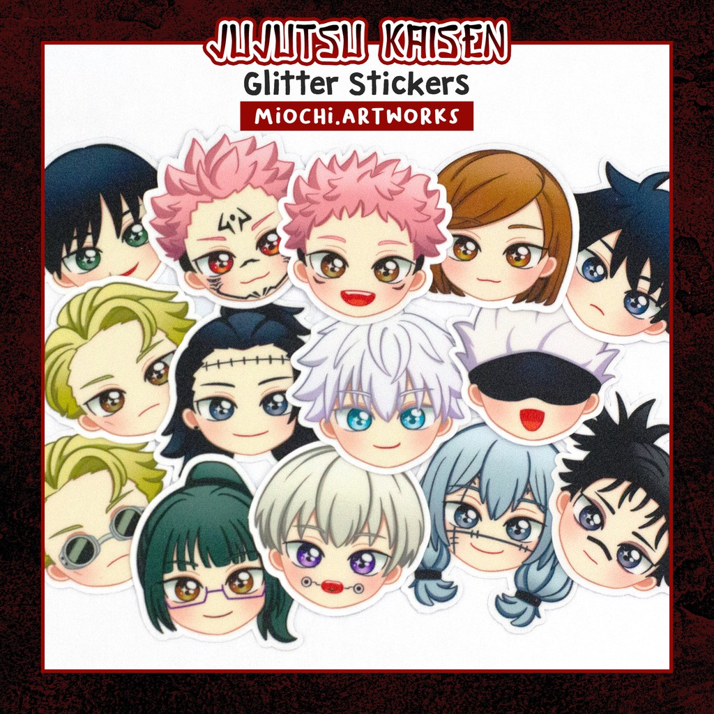 Jual [MIO] Jujutsu Kaisen JJK Glitter Sticker - Fan Art Merchandise