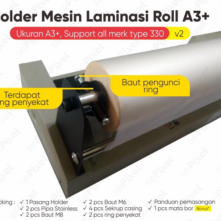 

Paling Popular // YIJCT Penyangga laminating Holder Mesin Laminasi Roll A3 //Terkini
