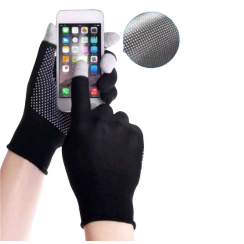 SARUNG TANGAN TOUCHSCREEN/SARUNG TANGAN LAYAR SENTUH/TOUCHSCREEN GLOVES WARNA HITAM