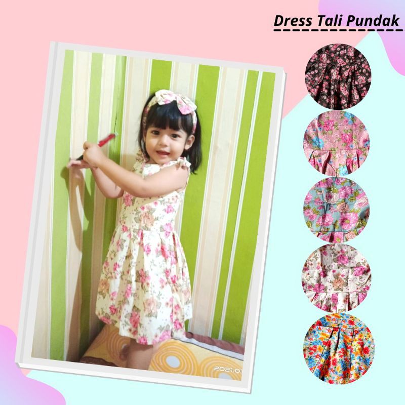 DRES ANAK TALI BAHAN KATUN DRES ANAK 0-2 TAHUN