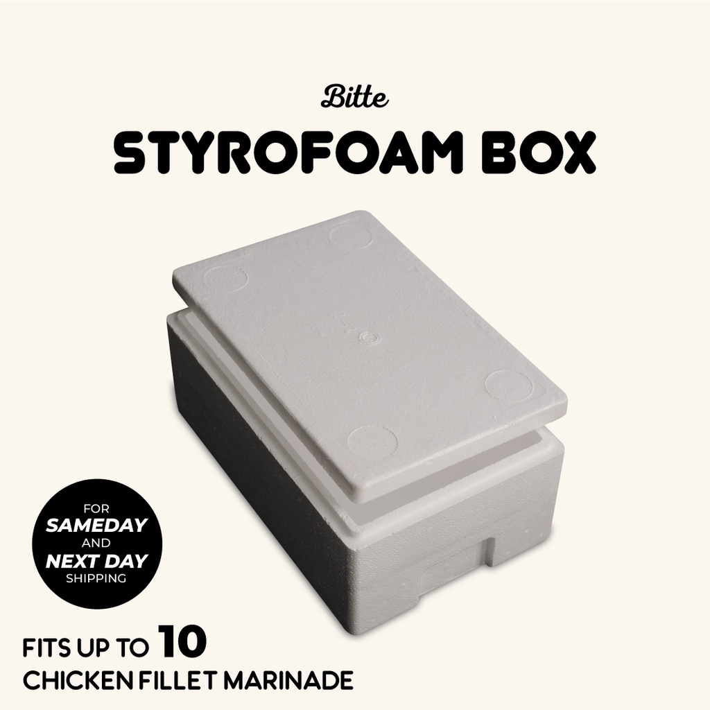 Bitte Food Styrofoam Box for Chicken Fillet Marinade / Ayam Fillet Marinasi