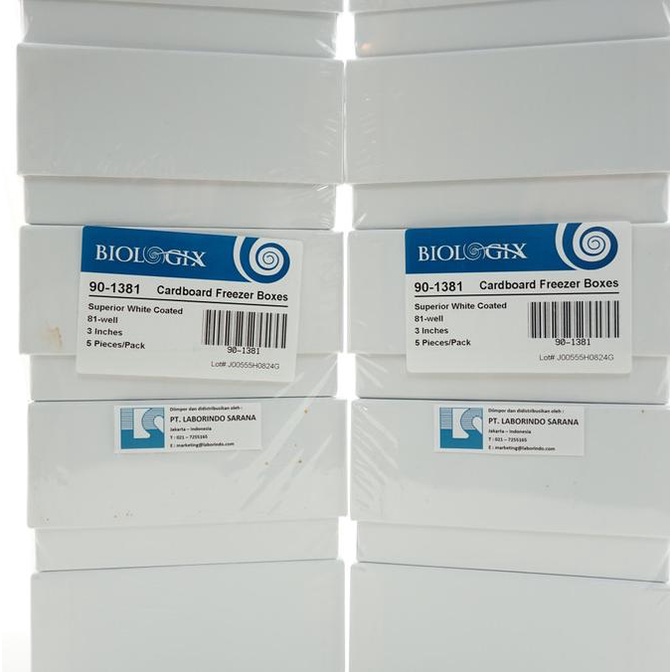 Cryobox White 3 Inch ( box sampel tabung 2 ml ) 81 well | Biologix