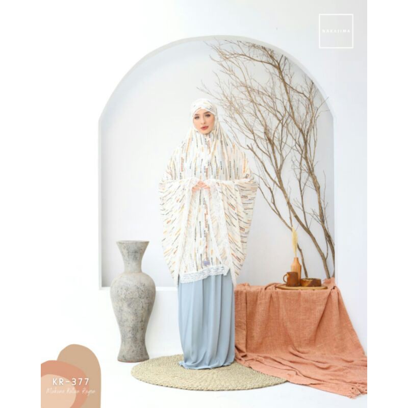 Mukena Dewasa Katun Rayon Motif/Telekung Dewasa/Mukena Dewasa Katun Rayon