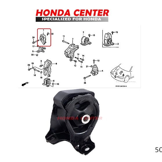 engine mounting gantungan mesin kanan accord cielo 1994 1995 1996 1997