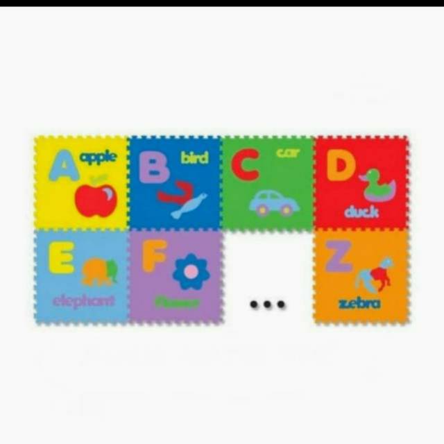 Mainan Anak - Matras / Alas Lantai / Puzzle Evamats Abjad Gambar