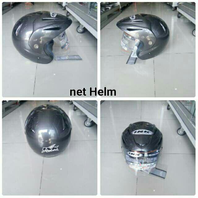 Helm ink cx 22 solid gun metal ORIGINAL Helm ink cx 22 solid gun metal ongkir hanya 2kg-Gun metal