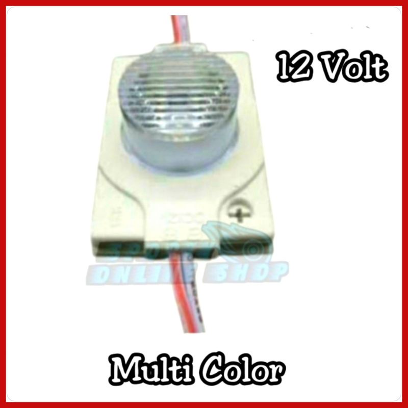 Lampu Led 1 Mata Besar 12 Volt Multi Color