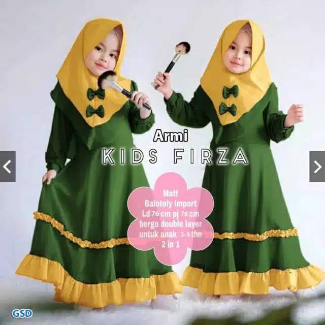 Gamis anak perempuan 5-8 thn