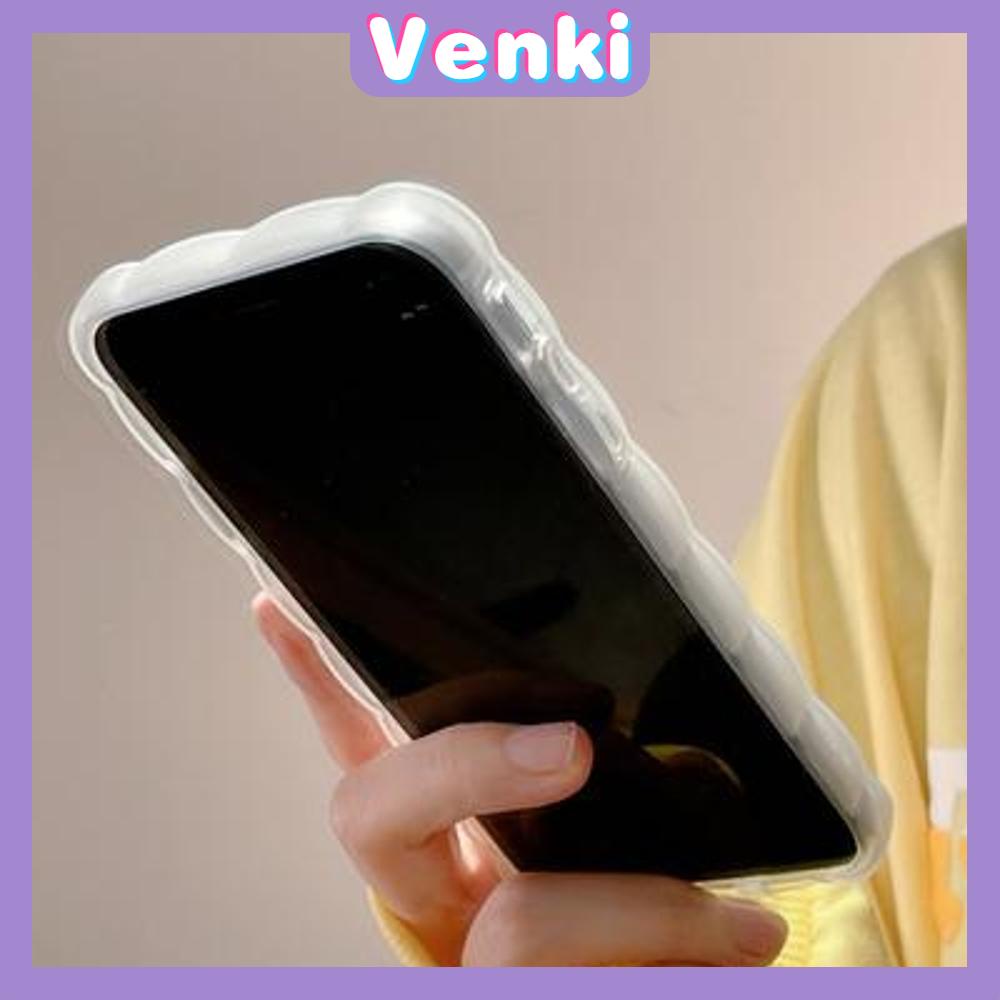 iPhone Case Silicone Soft Case Clear Case Wave Non-Slip Shockproof Camera Full Coverage Protection Bear Cute Blue For iPhone 13 Pro Max iPhone 12 Pro Max iPhone 11 iPhone 7 Plus