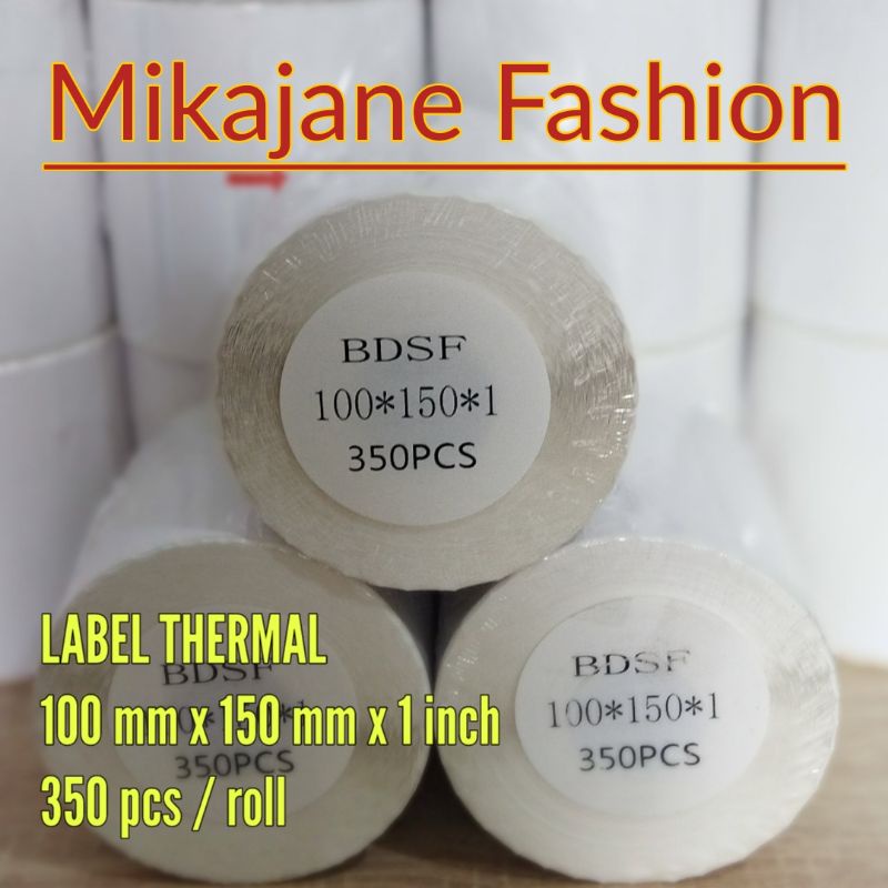 

Sticker Label Thermal 100 x 150 x 1 isi 350 pcs per roll