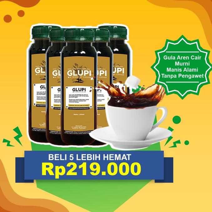 

[PAKET 5 BOTOL]BROWN SUGAR CAIR GULA JAWA AREN ASLI ORGANIK [GLUPI] CD364512ZX