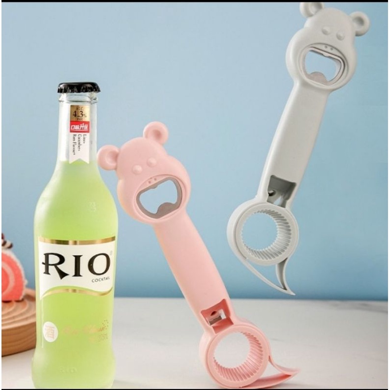 pembuka botol 2in1 bottle opener beruang lucu