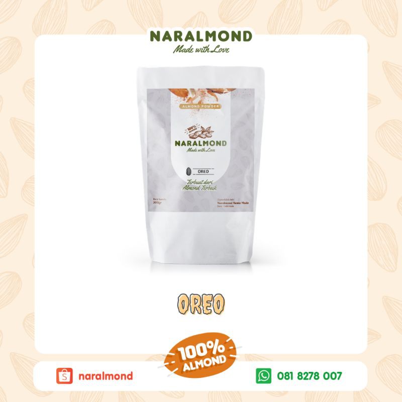 ALMOND ASI BOOSTER ALMOND OREO / PREMIUM ALMOND / 200GR / ASI BOOSTER